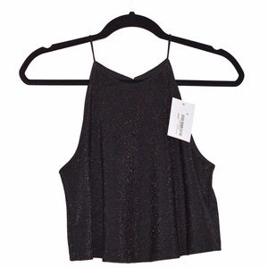 NWT Oak + Fort Cropped Halter Tank (XS-M)